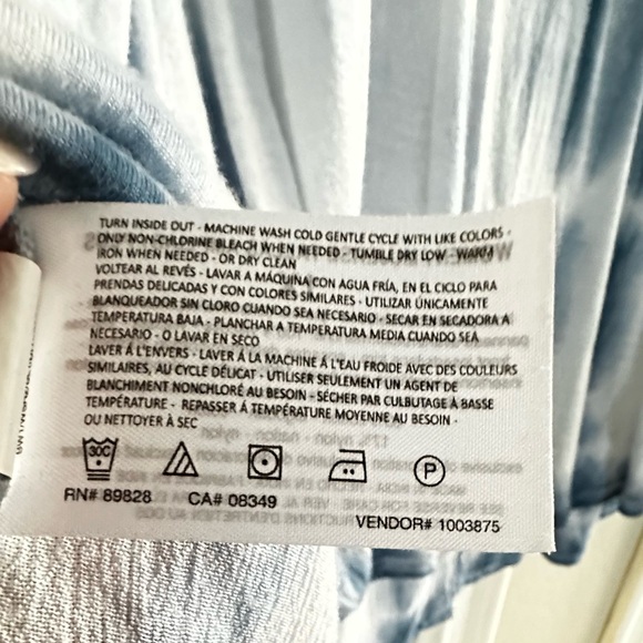 American Vintage blue tie-dye 1X shirt - Picture 6 of 6